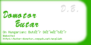 domotor butar business card